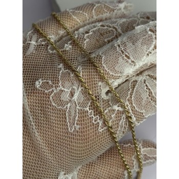 925 Sterling Silver Gold Plated Chain Length 18 Inch