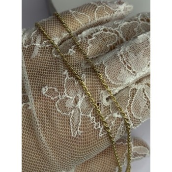 925 Sterling Silver Gold Plated Chain Length 18 Inch