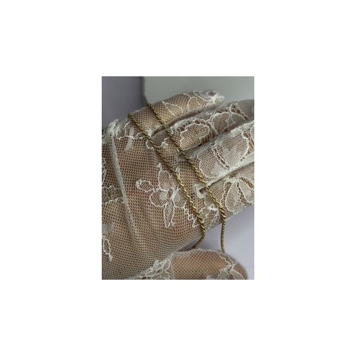 925 Sterling Silver Gold Plated Chain Length 18 Inch