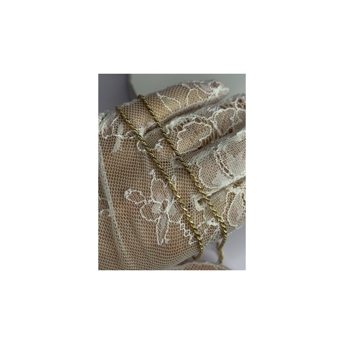 925 Sterling Silver Gold Plated Chain Length 18 Inch