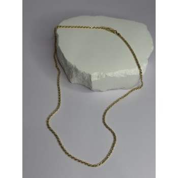 925 Sterling Silver Gold Plated Chain Length 18 Inch