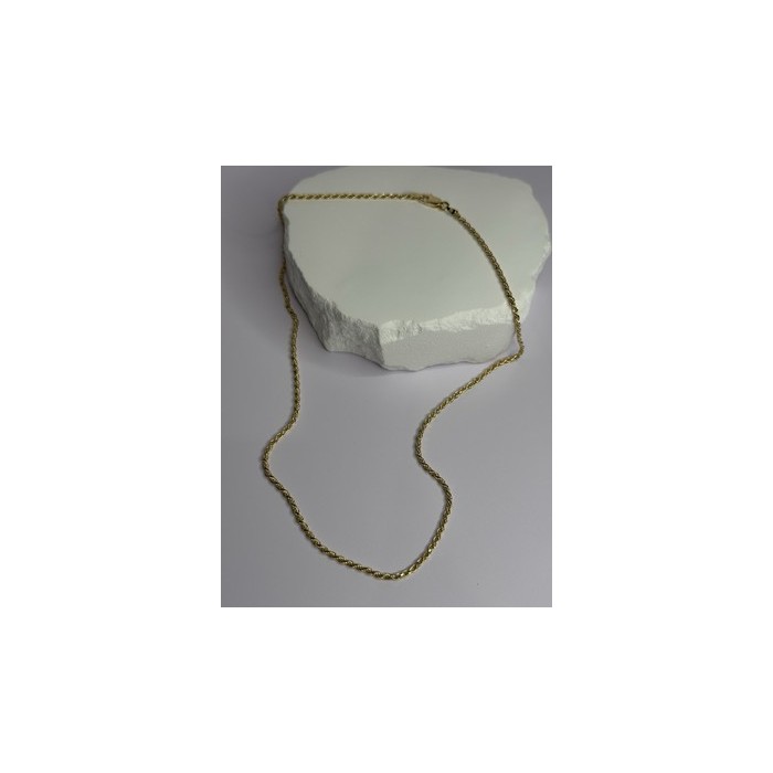 925 Sterling Silver Gold Plated Chain Length 18 Inch