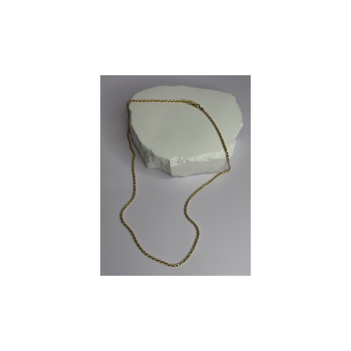 925 Sterling Silver Gold Plated Chain Length 18 Inch