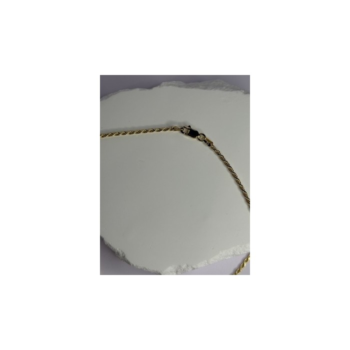 925 Sterling Silver Gold Plated Chain Length 18 Inch