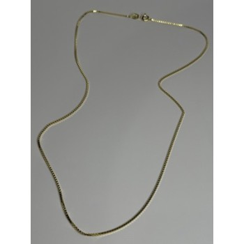 925 Sterling Silver Gold Plated Chain Length 18 Inch