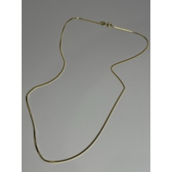 925 Sterling Silver Gold Plated Chain Length 18 Inch