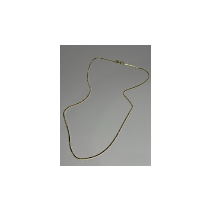 925 Sterling Silver Gold Plated Chain Length 18 Inch