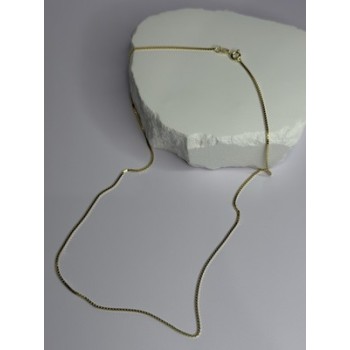 925 Sterling Silver Gold Plated Chain Length 18 Inch