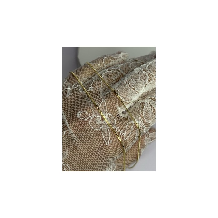 925 Sterling Silver Gold Plated Chain Length 18 Inch