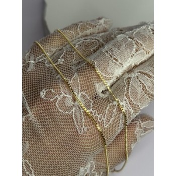 925 Sterling Silver Gold Plated Chain Length 18 Inch