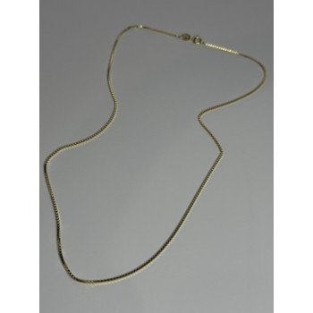 925 Sterling Silver Gold Plated Chain Length 18 Inch