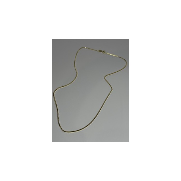 925 Sterling Silver Gold Plated Chain Length 18 Inch