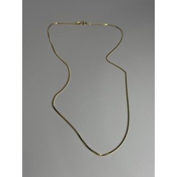 925 Sterling Silver Gold Plated Chain Length 18 Inch