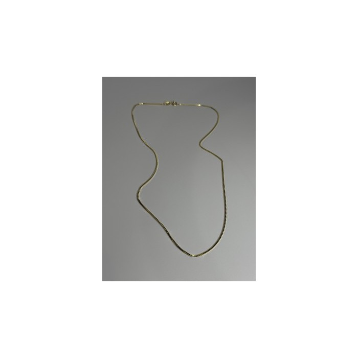 925 Sterling Silver Gold Plated Chain Length 18 Inch