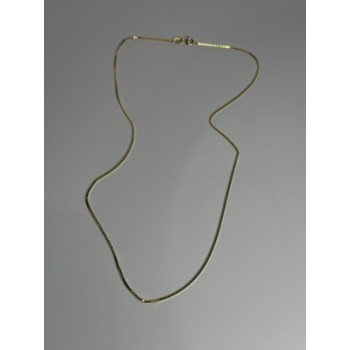 925 Sterling Silver Gold Plated Chain Length 18 Inch