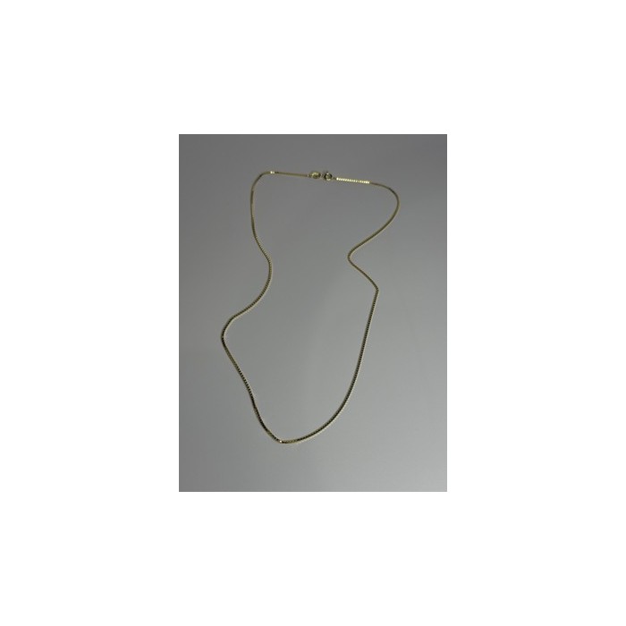925 Sterling Silver Gold Plated Chain Length 18 Inch