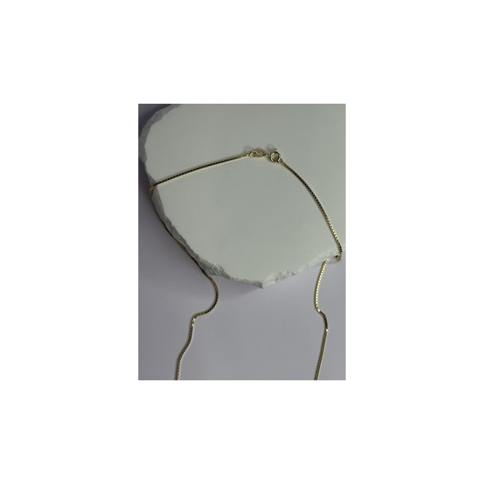 925 Sterling Silver Gold Plated Chain Length 18 Inch