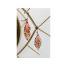 925 STERLING SILVER GOLD PLATED AGATE & SPESSARTINE EARRINGS