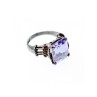 925 Sterling Silver Amethyst Ring Size 6.75