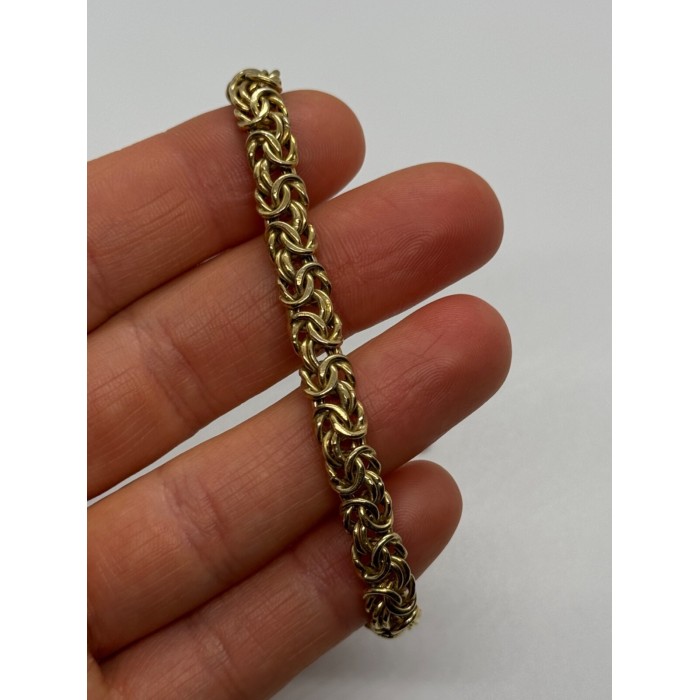 925 STERLING SILVER GOLD PLATED  MILOR ITALY BRACELET