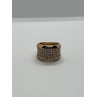 925 Sterling Silver Gold Plated & CZ Ring Size 7