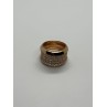 925 Sterling Silver Gold Plated & CZ Ring Size 7
