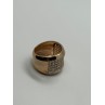 925 Sterling Silver Gold Plated & CZ Ring Size 7