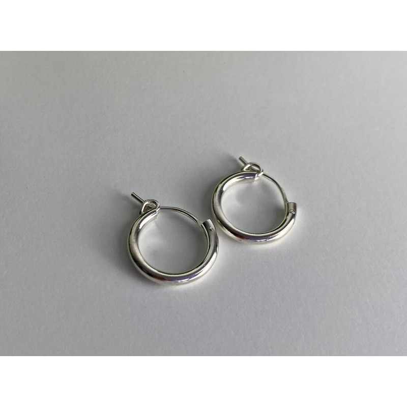 925 Sterling Silver Hoops Earrings