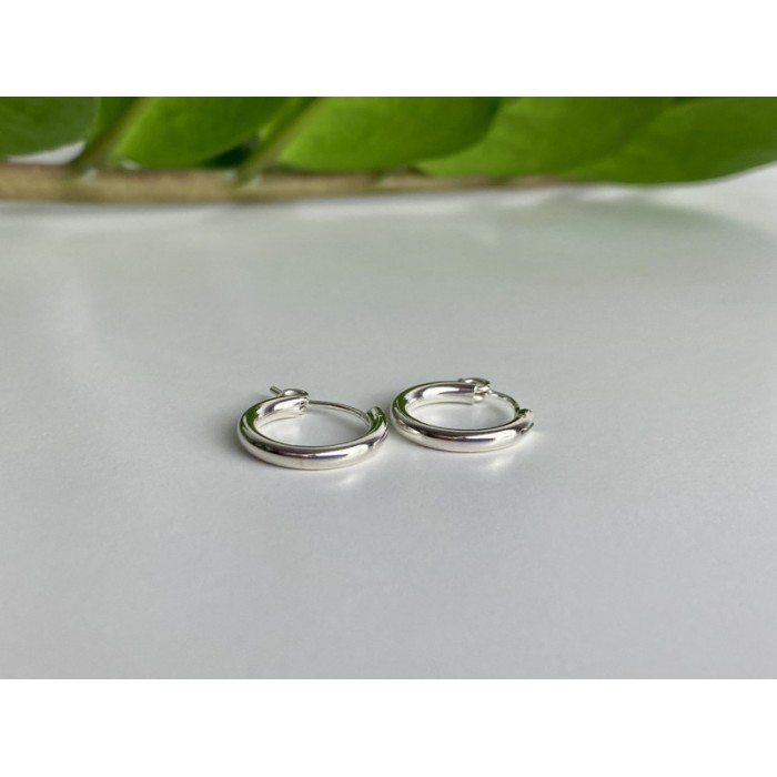 925 Sterling Silver Hoops Earrings