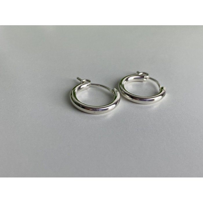 925 Sterling Silver Hoops Earrings
