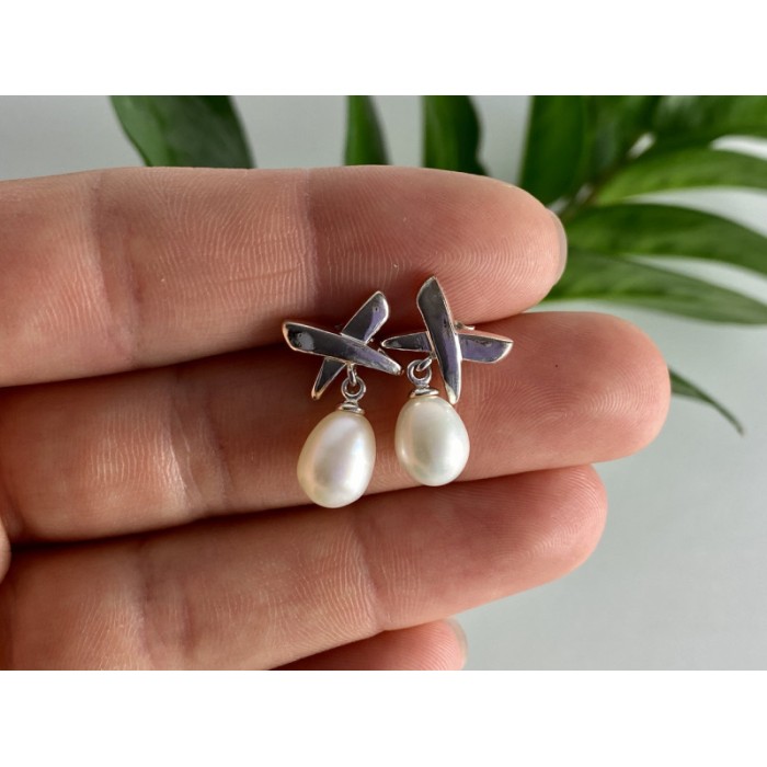 925 STERLING SILVER PEARLS EARRINGS