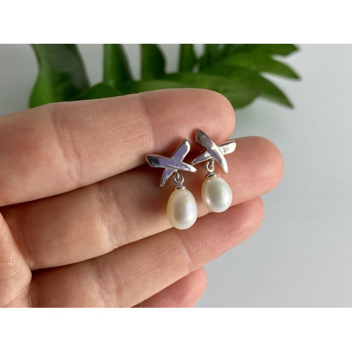 925 STERLING SILVER PEARLS EARRINGS
