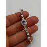 925 STERLING SILVER  MORGANITE & BERYL BRACELET