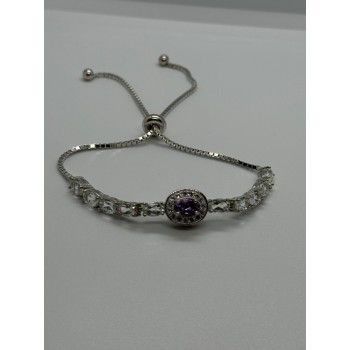 925 STERLING SILVER  MORGANITE & BERYL BRACELET