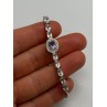 925 STERLING SILVER  MORGANITE & BERYL BRACELET