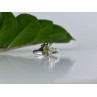 925 Sterling Silver Peridot, Citrine & White Sapphire Ring Size 7