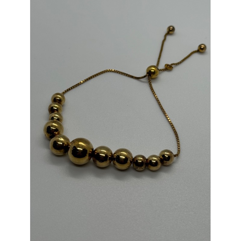 925 STERLING SILVER GOLD PLATED  KA 1772  ITALY  BRACELET