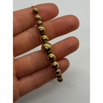 925 STERLING SILVER GOLD PLATED  KA 1772  ITALY  BRACELET