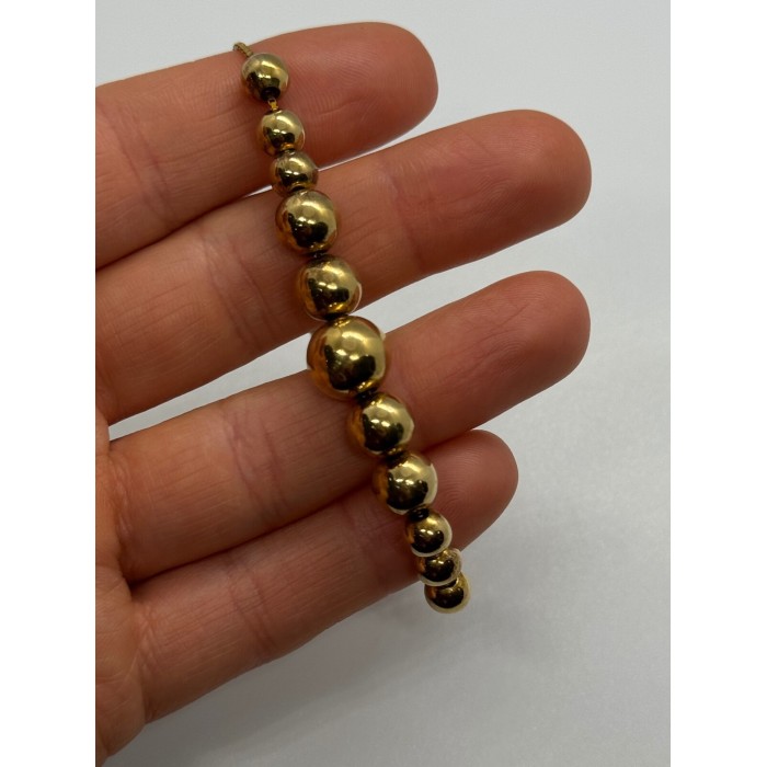 925 STERLING SILVER GOLD PLATED  KA 1772  ITALY  BRACELET