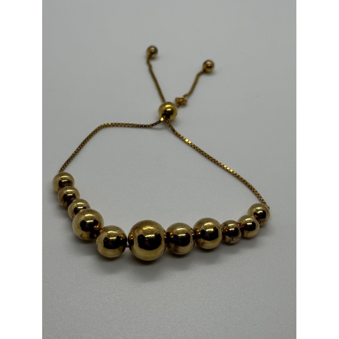 925 STERLING SILVER GOLD PLATED  KA 1772  ITALY  BRACELET