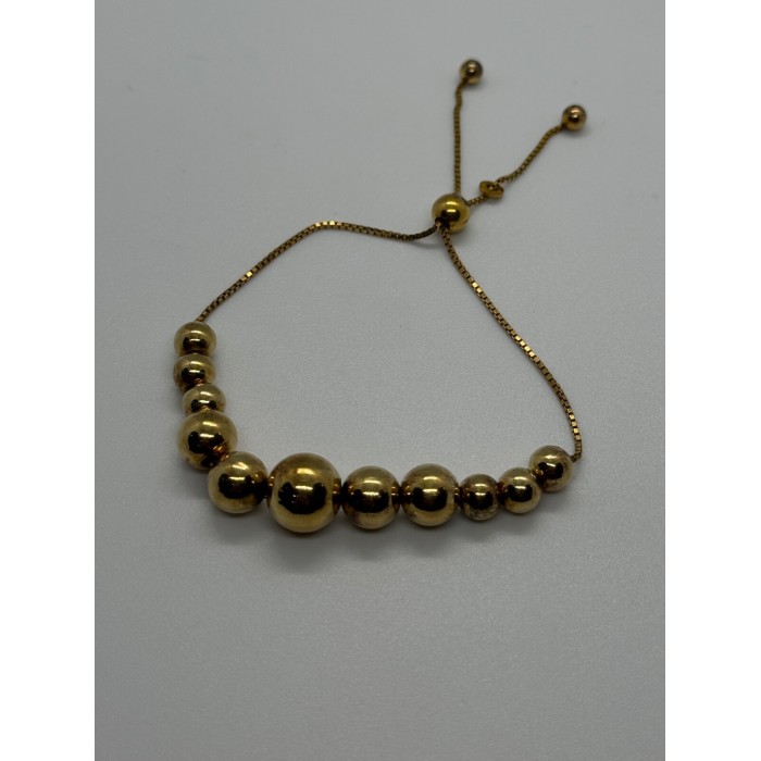 925 STERLING SILVER GOLD PLATED  KA 1772  ITALY  BRACELET