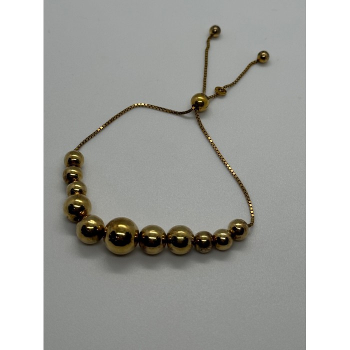 925 STERLING SILVER GOLD PLATED  KA 1772  ITALY  BRACELET