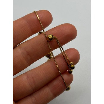 925 STERLING SILVER GOLD PLATED  KA 1772  ITALY  BRACELET