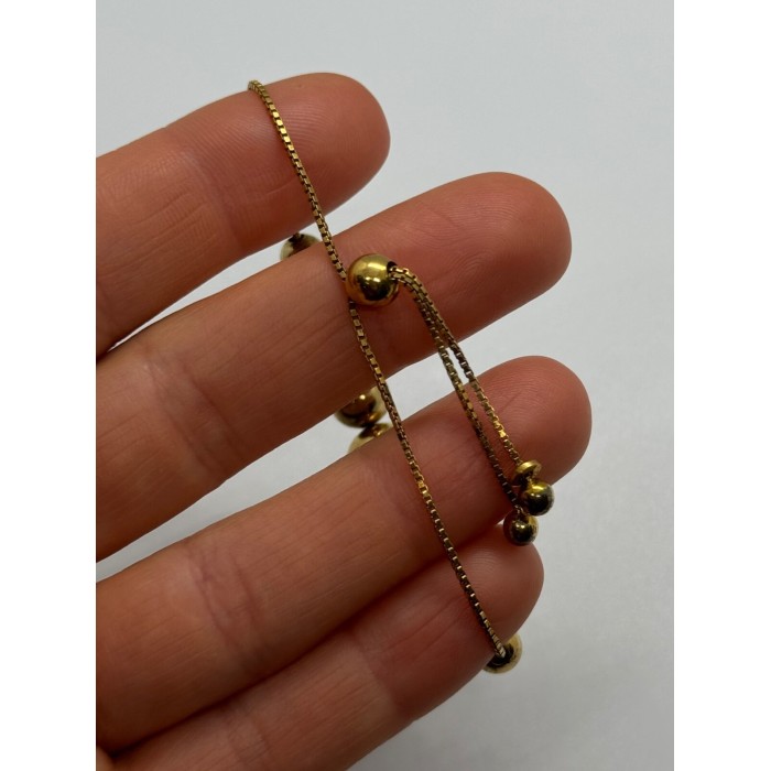 925 STERLING SILVER GOLD PLATED  KA 1772  ITALY  BRACELET