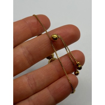 925 STERLING SILVER GOLD PLATED  KA 1772  ITALY  BRACELET