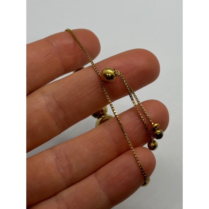 925 STERLING SILVER GOLD PLATED  KA 1772  ITALY  BRACELET