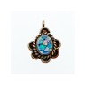 925 Sterling Silver Mosaic Opal Pendant