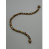 925 STERLING SILVER GOLD PLATED CZ BRACELET