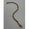 925 STERLING SILVER GOLD PLATED CZ BRACELET