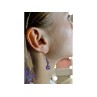 925 Sterling Silver Amethyst Earrings